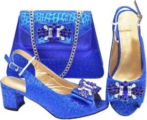 Women's Gold-Tone Nigerian Royal Set - Hammered Metal Pumps & Embossed Leather Clutch for Traditional Palace Weddings