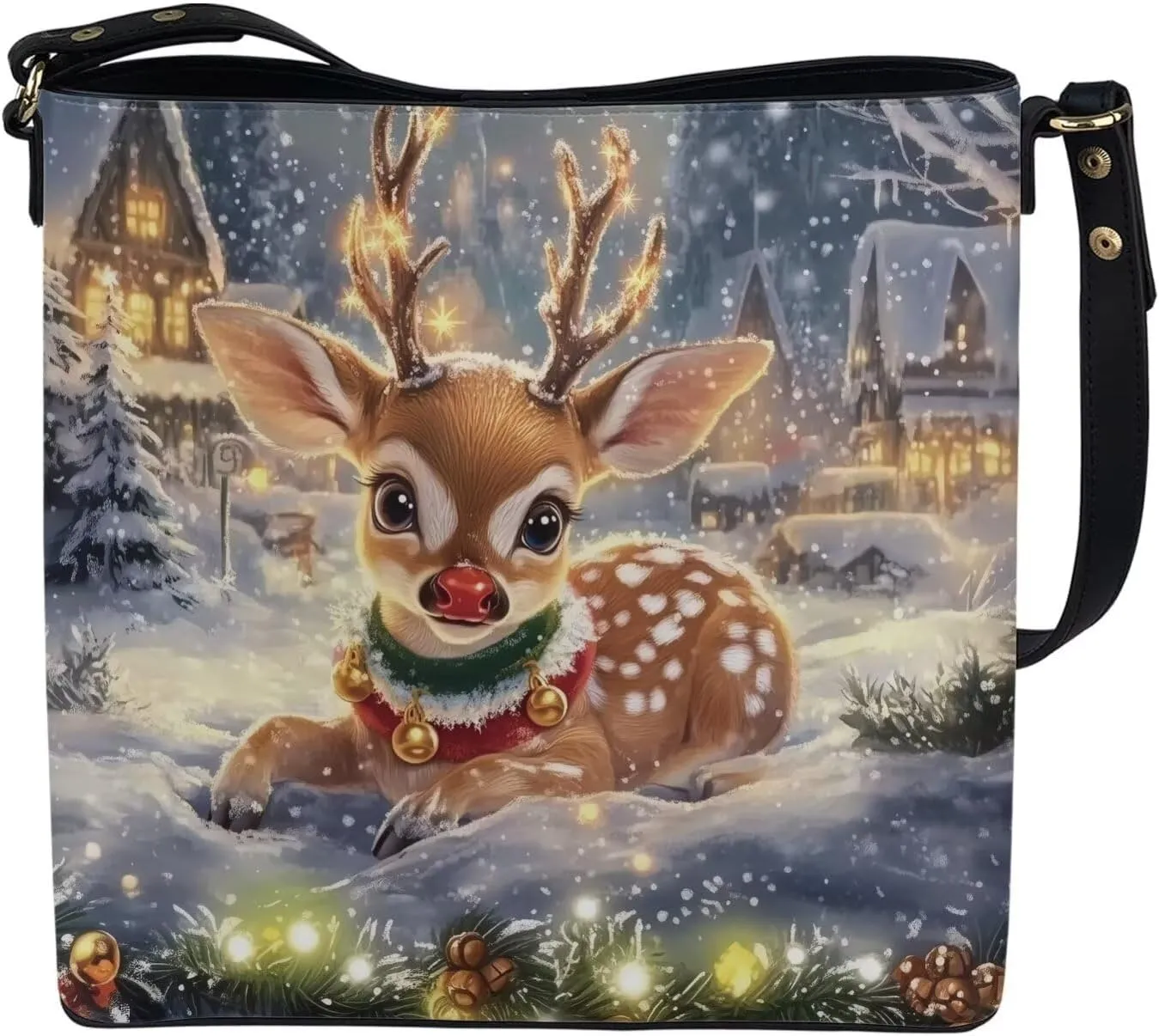 Womens Handbag, Pu Leather Bucket Tote Purse and Handbags Satchel Purse Designer Work Shoulder Bags