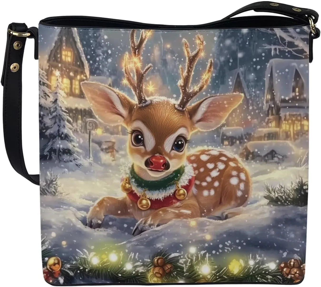 Womens Handbag, Pu Leather Bucket Tote Purse and Handbags Satchel Purse Designer Work Shoulder Bags