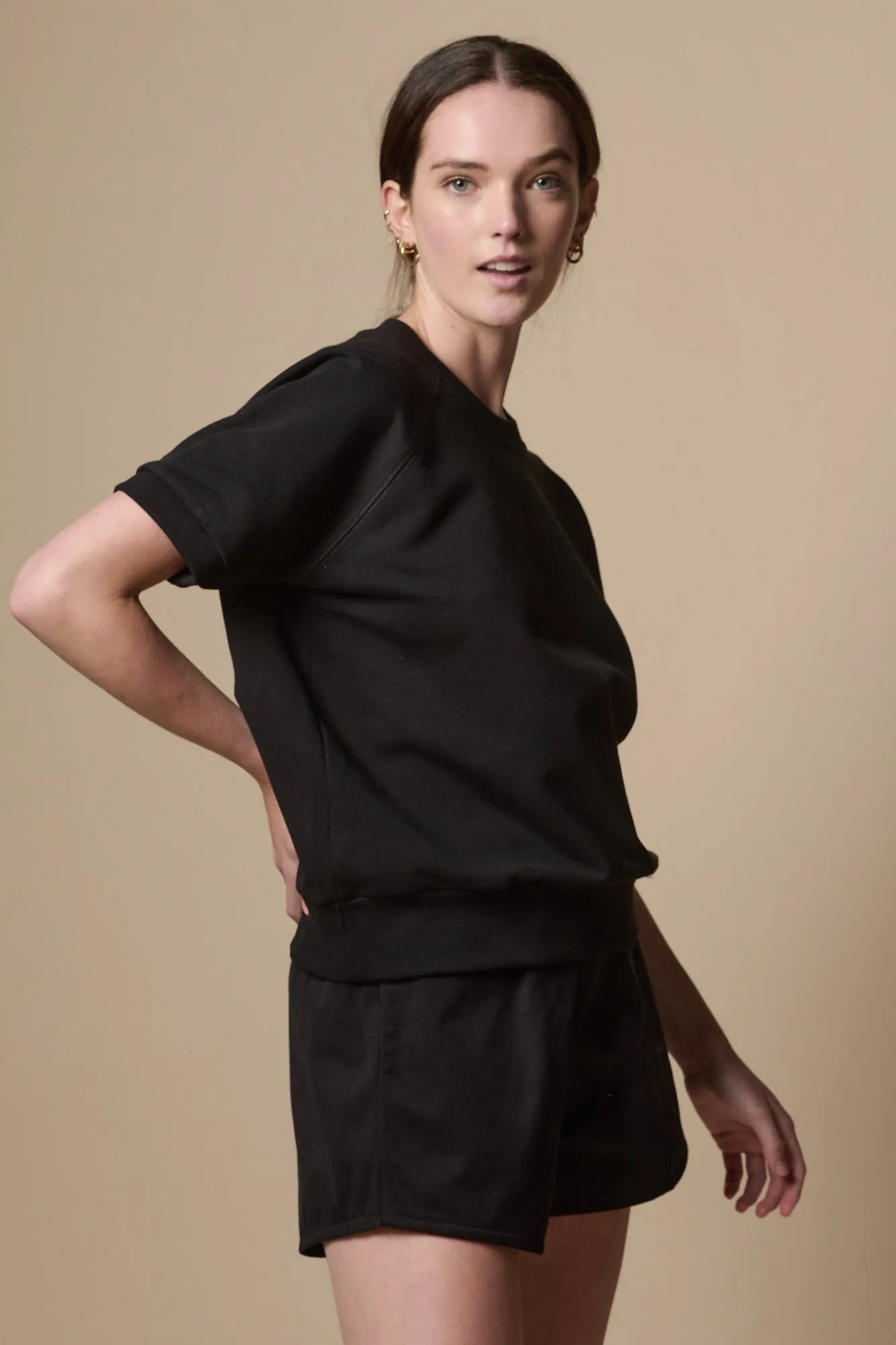 Women's Heavyweight Sports Short Plastic Free - Black