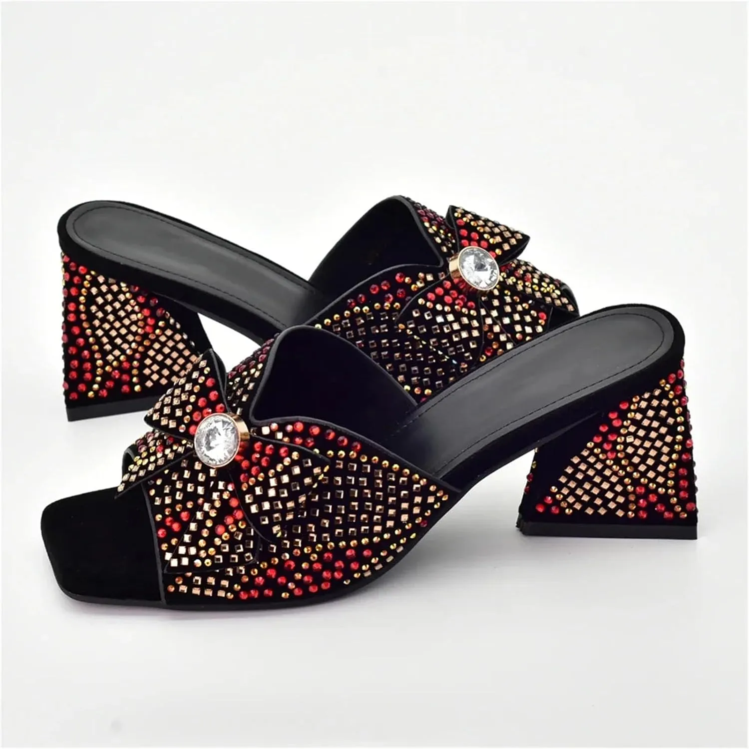 Women's Italian Diamond Bridal Set - Luxury Wedding Shoes & Evening Bag