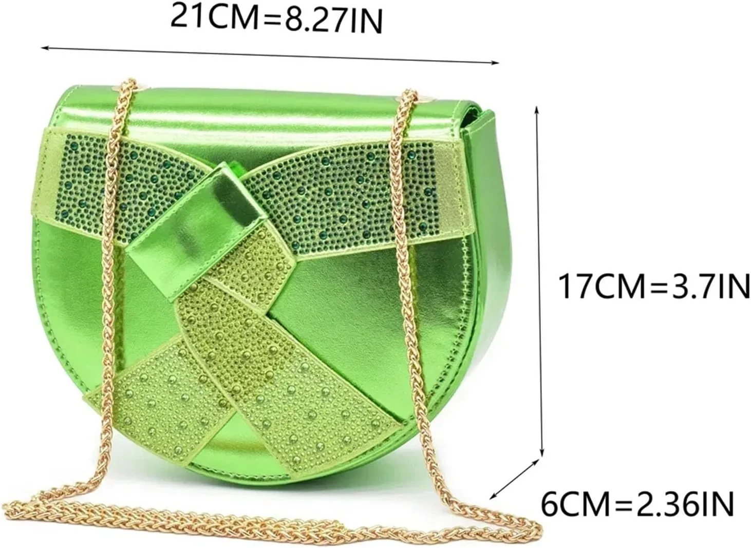Women's Italian Peep-Toe Bridal Set - Rhinestone High Heels & Wedding Clutch Bag (Nigeria Edition)