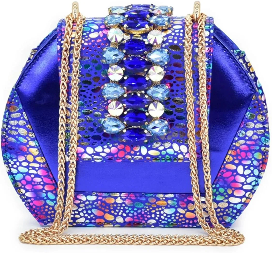 Women's Italian Rhinestone Bridal Set - Luxury Heel Pumps & Matching Wedding Clutch