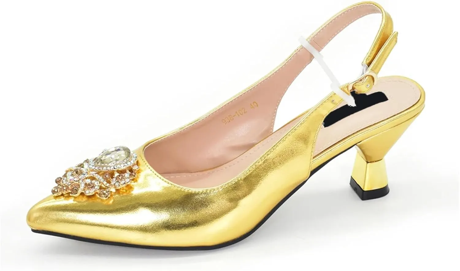 Women's Italian Wedding Shoe & Bag Set - Designer Pointed Toe Party Pumps & Matching Clutch