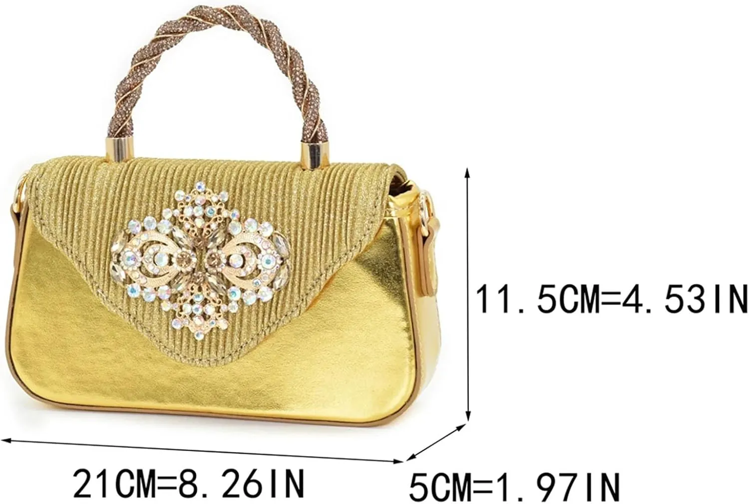 Women's Italian Wedding Shoe & Bag Set - Designer Pointed Toe Party Pumps & Matching Clutch