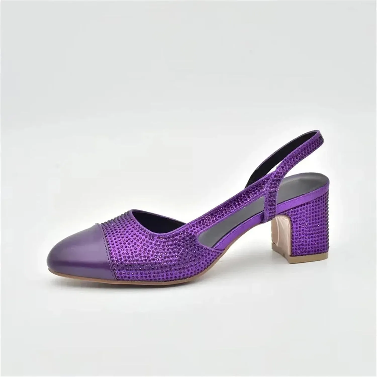Women's Italian Wedding Shoe & Bag Set - Elegant Rhinestone Party Collection