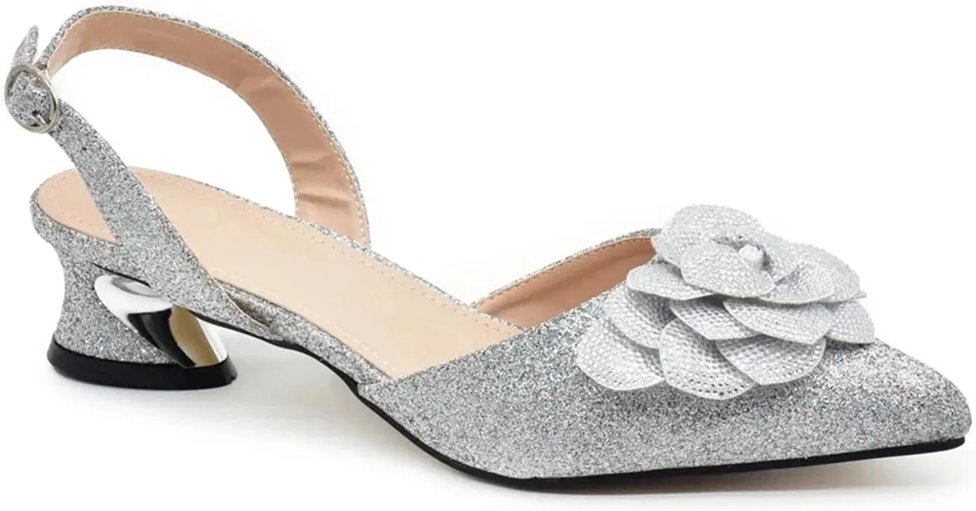 Women's Nigerian-Italian Luxury Bridal Set - Rhinestone-Embellished Pumps & Wedding Bag
