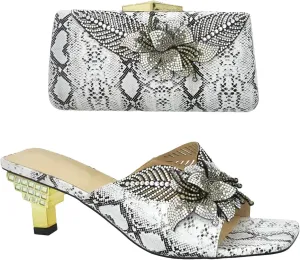 Women's Nigerian-Italian Monochrome Set - Matte Black Leather Pumps & Structured Minimalist Clutch for Sophisticated Weddings