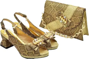 Women's Nigerian-Italian Wedding Set - Applique & Rhinestone-Embellished Luxury Collection