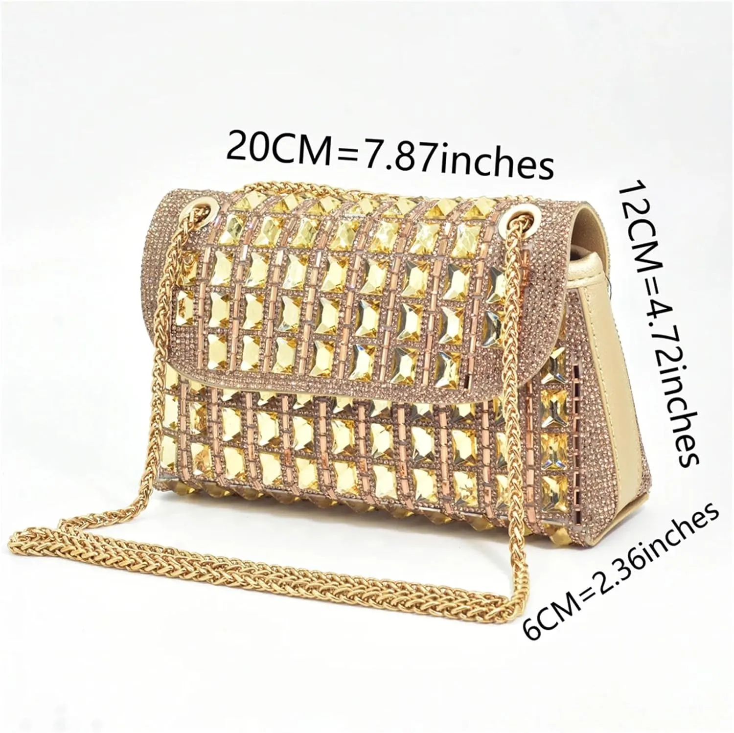 Women's Nigerian Luxury Bridal Set - Crystal-Embellished Shoes & Italian Clutch Bag