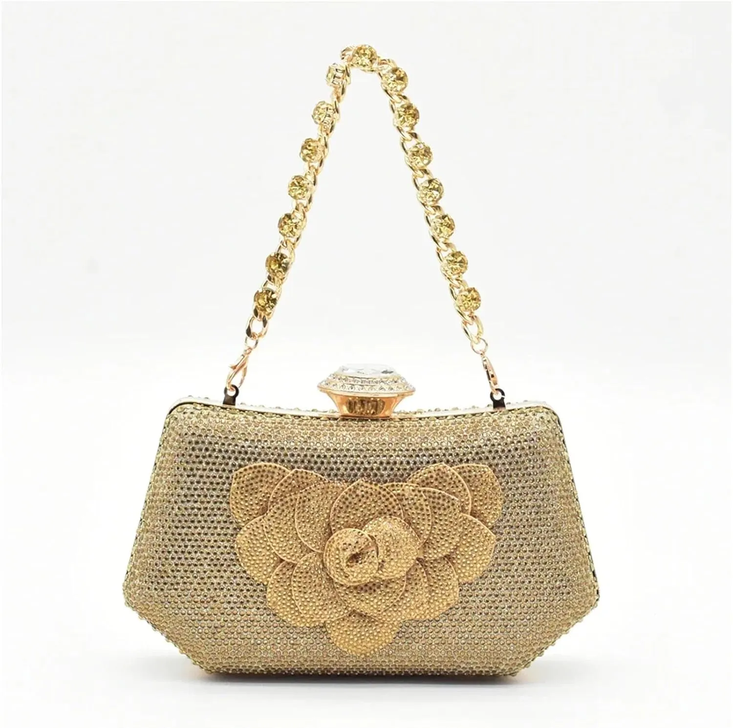 Women's Nigerian Party Set - Italian Rhinestone Heels & Handbag for Weddings