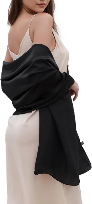 Womens Scarf Pashmina Shawls and Wraps for Evening Dresses Like Chiffon Silk Scarf for Bridal Weddings