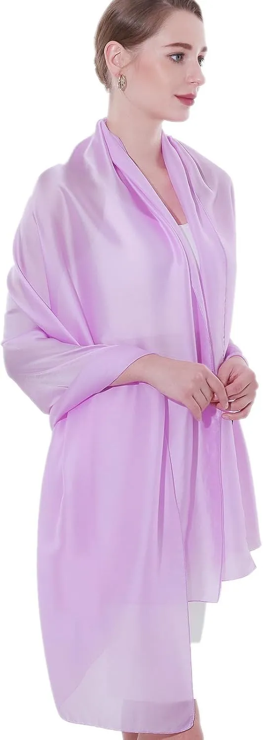 Womens Scarf Pashmina Shawls and Wraps for Evening Dresses Like Chiffon Silk Scarf for Bridal Weddings