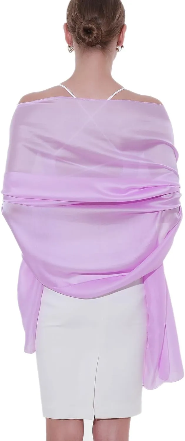 Womens Scarf Pashmina Shawls and Wraps for Evening Dresses Like Chiffon Silk Scarf for Bridal Weddings