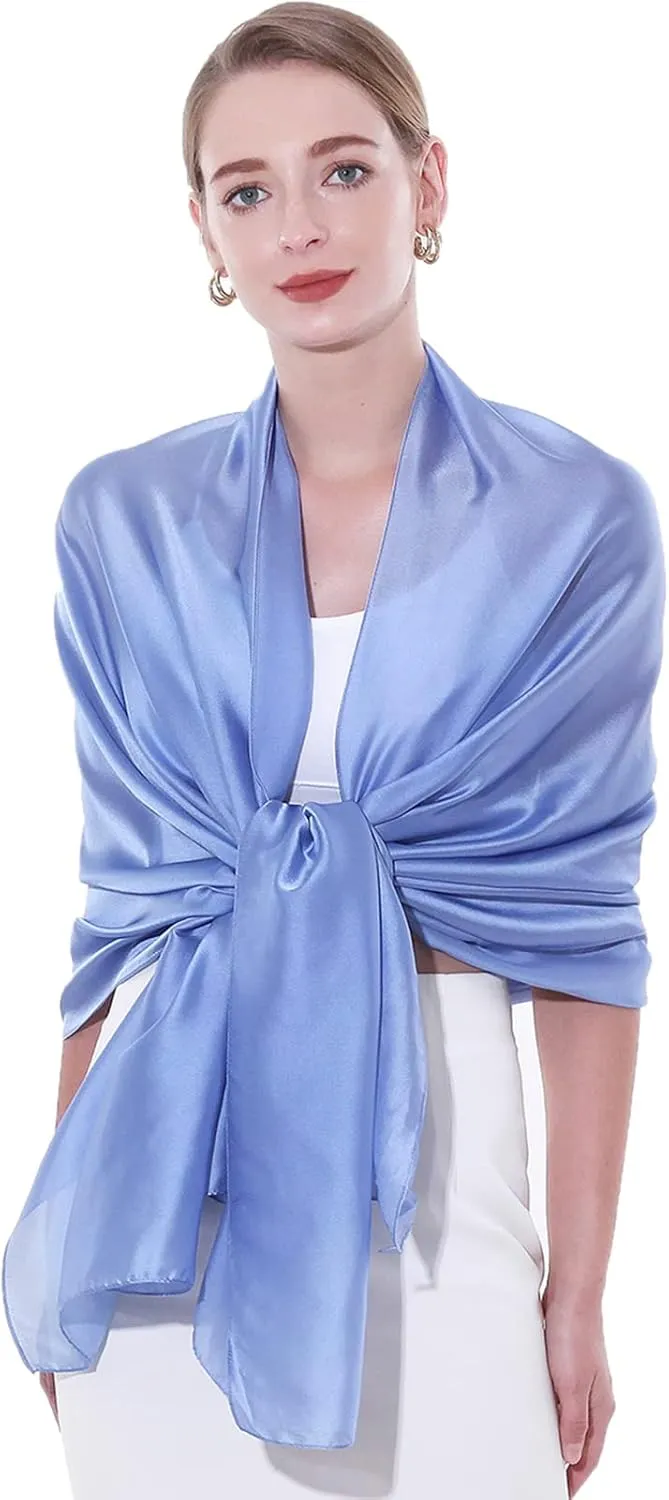 Womens Scarf Pashmina Shawls and Wraps for Evening Dresses Like Chiffon Silk Scarf for Bridal Weddings