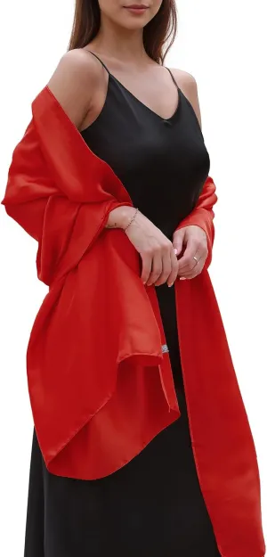 Womens Scarf Pashmina Shawls and Wraps for Evening Dresses Like Chiffon Silk Scarf for Bridal Weddings