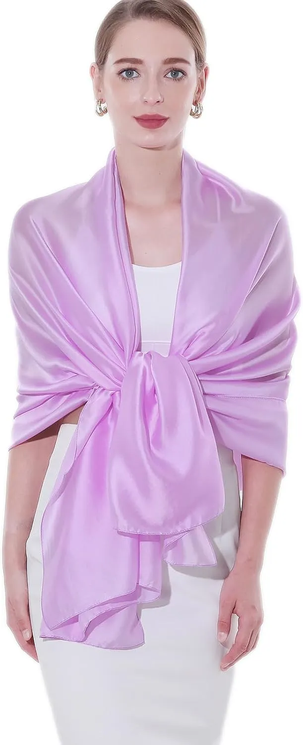 Womens Scarf Pashmina Shawls and Wraps for Evening Dresses Like Chiffon Silk Scarf for Bridal Weddings