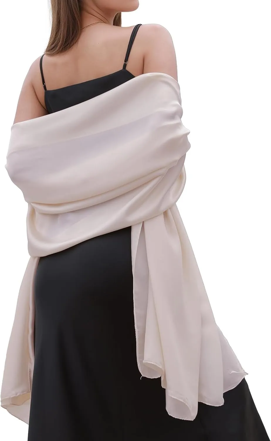 Womens Scarf Pashmina Shawls and Wraps for Evening Dresses Like Chiffon Silk Scarf for Bridal Weddings