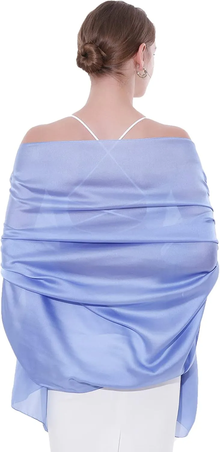 Womens Scarf Pashmina Shawls and Wraps for Evening Dresses Like Chiffon Silk Scarf for Bridal Weddings