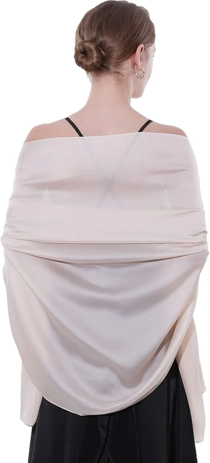 Womens Scarf Pashmina Shawls and Wraps for Evening Dresses Like Chiffon Silk Scarf for Bridal Weddings