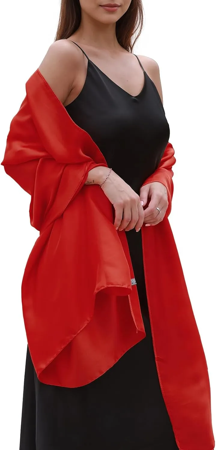 Womens Scarf Pashmina Shawls and Wraps for Evening Dresses Like Chiffon Silk Scarf for Bridal Weddings