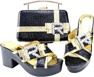 Women's Silver Italian Retro Slipper Set - Spring Wedding Essentials
