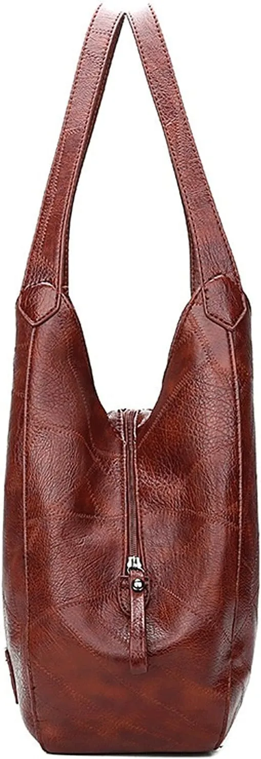 Women's Top-Handle Bags Vintage Leather Luxury Handbags Women Bags Designer Bags Women Bags Large Capacity Bags(A)