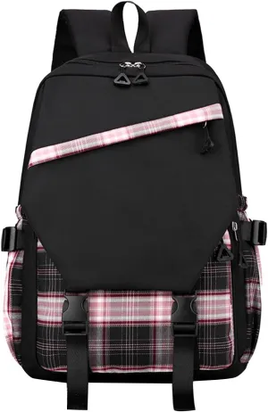 Women's Travel Cloth Lightweight Fashion Backpack Cute Bookbags for College School Travel Mini Purses for Women(Black)