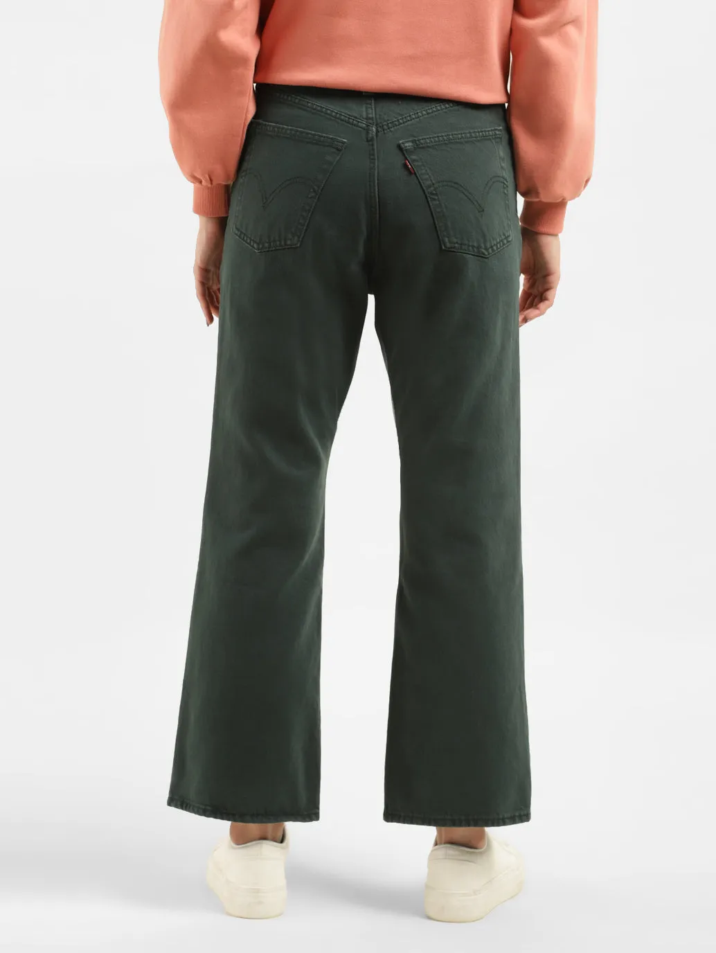 Women's White Bootcut Fit High Rise Jeans