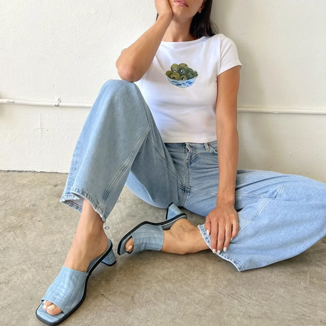 Y2K Baby Tees Women Short Sleeve Fitted Cropped Tops E Girl Funny Aesthetic Graphic T Shirt 2000s Summer Clohtes