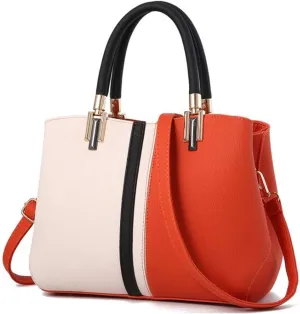 YAQUNICER Women PU Leather Handbags Tote Shoulder Bags Top Satchel Purses