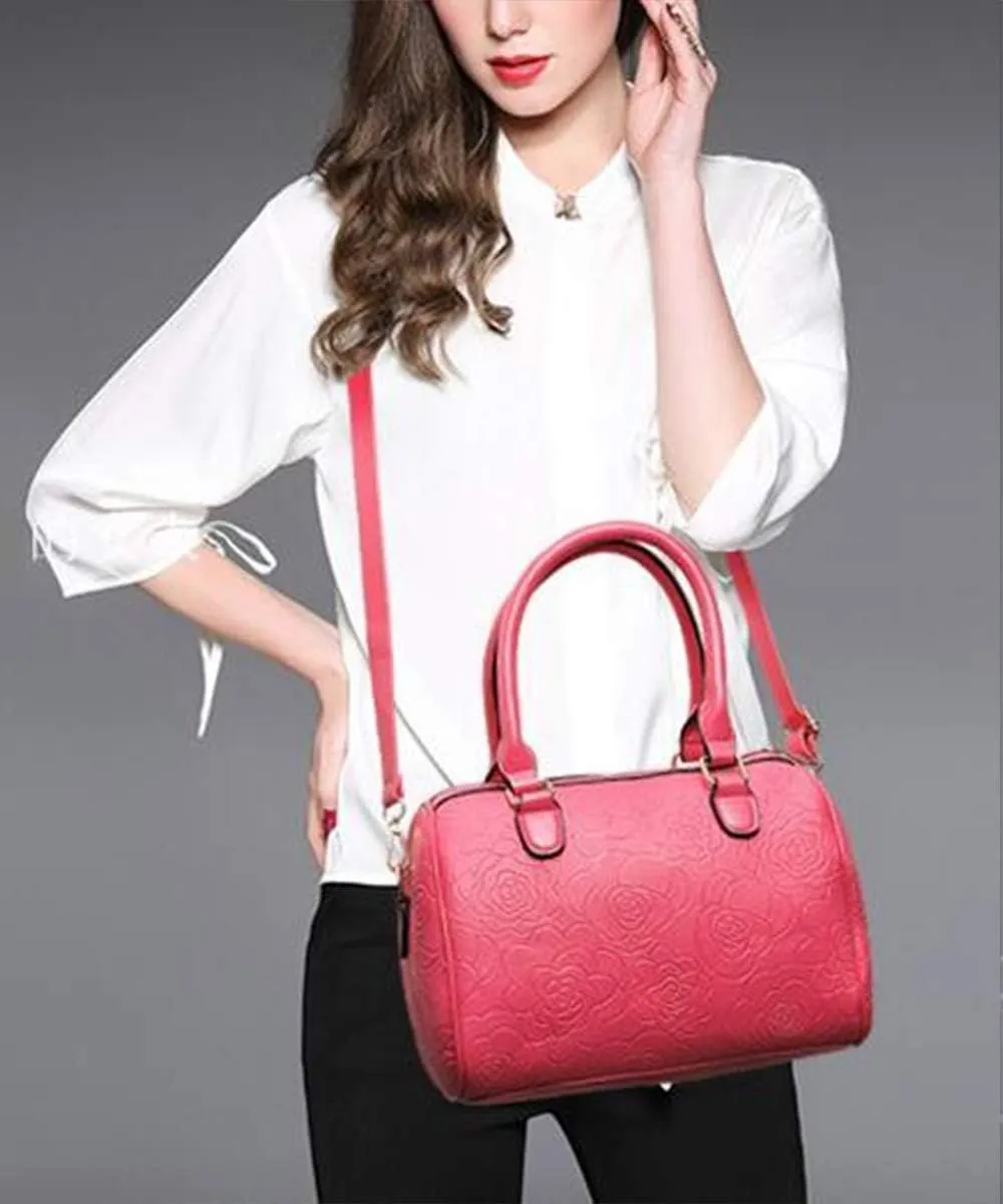 YAQUNICER Women Satchel Handbags Purse-Fashion PU Leather Tote for Ladies Shoulder Bag 6pcs Set Clutches Wallets