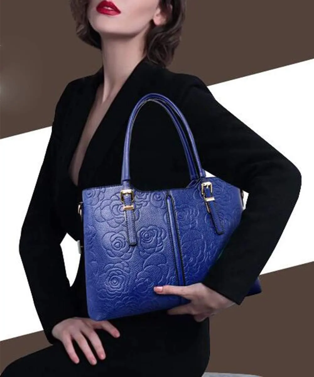 YAQUNICER Women Satchel Handbags Purse-Fashion PU Leather Tote for Ladies Shoulder Bag 6pcs Set Clutches Wallets