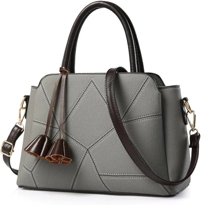 YAQUNICER Women Soft Synthetic PU Leather Satchel Crossbody Bag Large Capacity Top-Handle Handbags Clutches