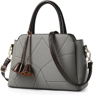 YAQUNICER Women Soft Synthetic PU Leather Satchel Crossbody Bag Large Capacity Top-Handle Handbags Clutches