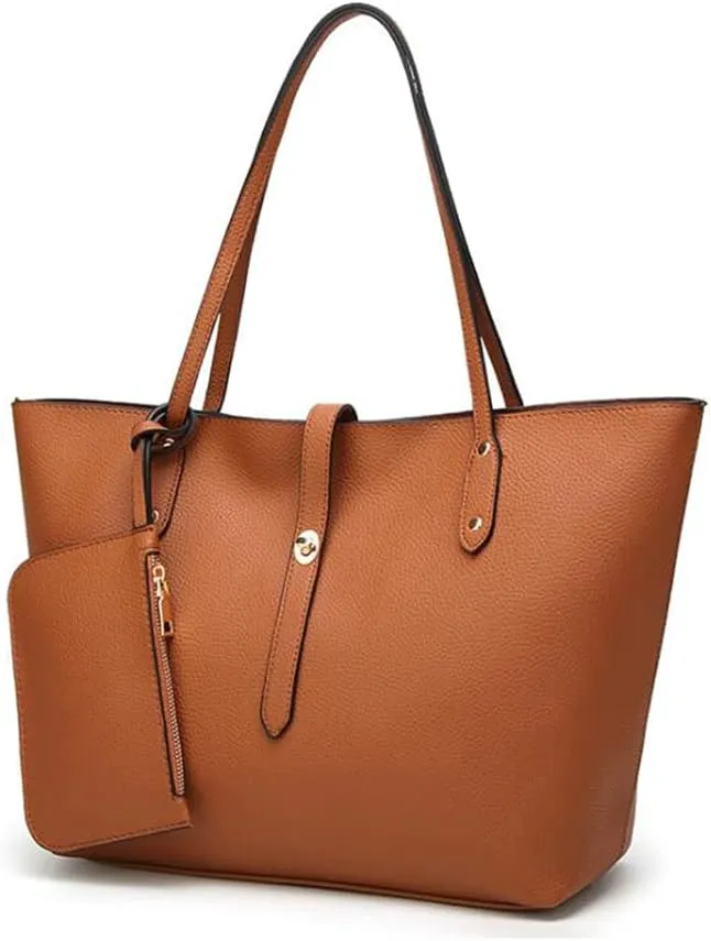 YAQUNICER Women Synthetic PU Leather Ladies Satchel Crossbody Hobo Large Capacity Top-Handle Handbags Shoulde Clutches Purse