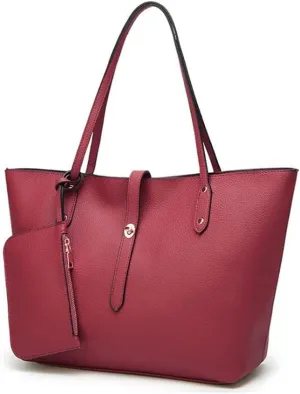 YAQUNICER Women Synthetic PU Leather Ladies Satchel Crossbody Hobo Large Capacity Top-Handle Handbags Shoulde Clutches Purse