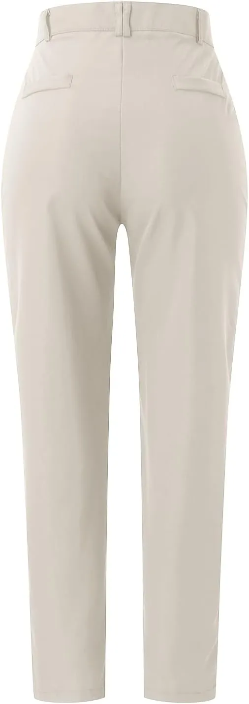 ZYXTIM Women's Bootcut Dress Pants High Waist Cotton Stretch Tapered Office Work Business Trousers with Pockets