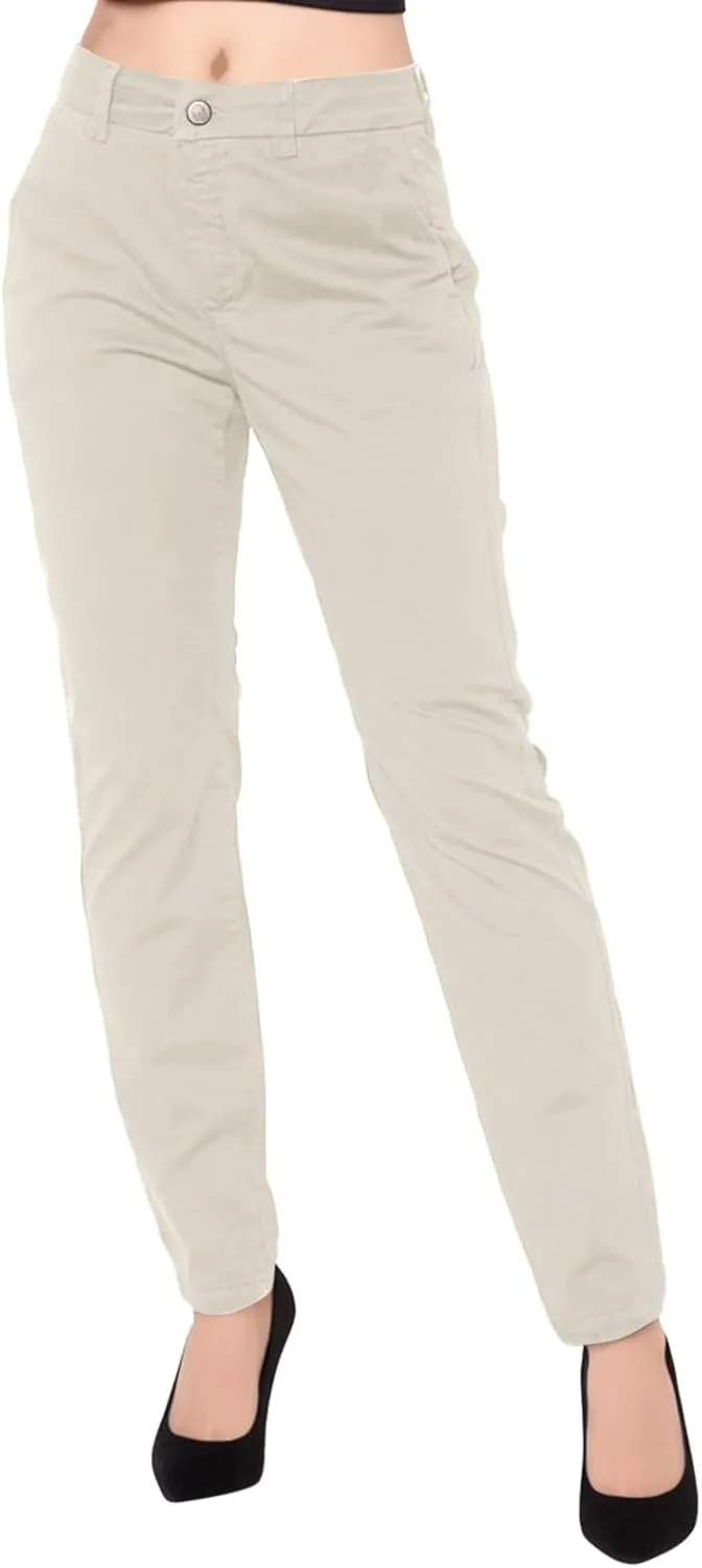 ZYXTIM Women's Bootcut Dress Pants High Waist Cotton Stretch Tapered Office Work Business Trousers with Pockets
